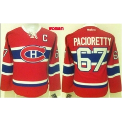 Women Montreal Canadiens #67 Max Pacioretty Red Home Stitched NHL Jersey1