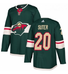 Youth Adidas Minnesota Wild 20 Ryan Suter Authentic Green Home NHL Jersey 