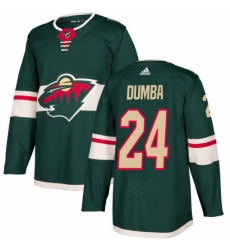 Youth Adidas Minnesota Wild 24 Matt Dumba Authentic Green Home NHL Jersey 
