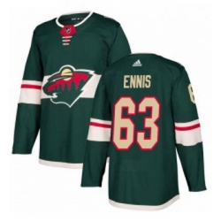 Youth Adidas Minnesota Wild 63 Tyler Ennis Authentic Green Home NHL Jersey 