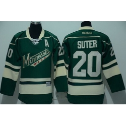 Youth Minnesota Wild #20 Ryan Suter Green Stitched NHL Jersey II