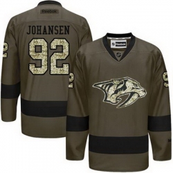 Predators #92 Ryan Johansen Green Salute to Service Stitched NHL Jersey