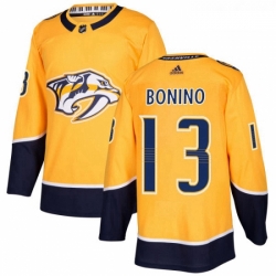 Youth Adidas Nashville Predators 13 Nick Bonino Authentic Gold Home NHL Jersey 