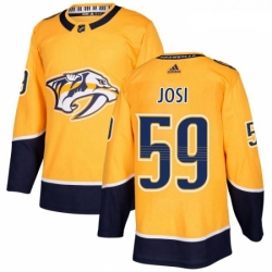 Youth Adidas Nashville Predators 59 Roman Josi Authentic Gold Home NHL Jersey 
