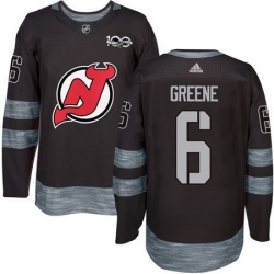Devils #6 Andy Greene Black 1917 2017 100th Anniversary Stitched NHL Jersey