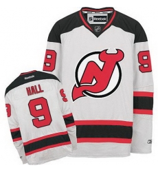 Devils #9 Taylor Hall White Stitched NHL Jersey