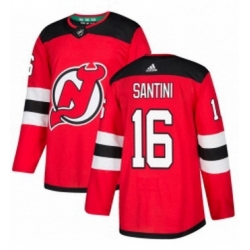 Mens Adidas New Jersey Devils 16 Steve Santini Premier Red Home NHL Jersey 