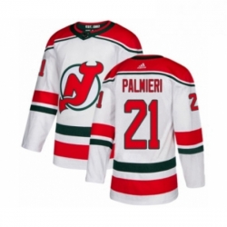 Mens Adidas New Jersey Devils 21 Kyle Palmieri Authentic White Alternate NHL Jersey 