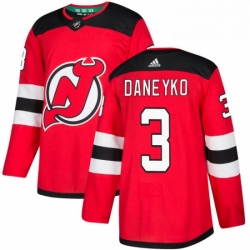Mens Adidas New Jersey Devils 3 Ken Daneyko Authentic Red Home NHL Jersey 