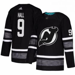 Mens Adidas New Jersey Devils 9 Taylor Hall Black 2019 All Star Game Parley Authentic Stitched NHL Jersey 