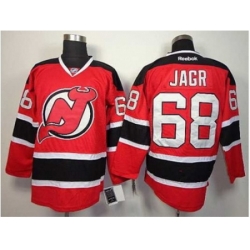 NHL Jerseys New Jersey Devils #68 Jagr red Jerseys