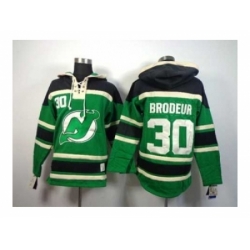 NHL Jerseys new jersey devils #30 brodeur green[pullover hooded sweatshirt]