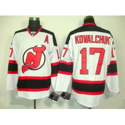 New Jersey Devils #17 Ilya Kovalchuk New Jersey white color Ice hockey jersey