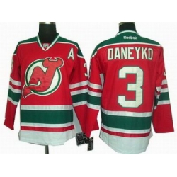 New Jersey Devils #3 Ken Daneyko Red Green 3rd jerseys A Patch