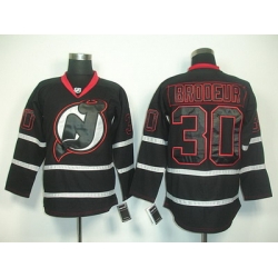 New Jersey Devils #30 Brodeur Black Hockey Jersey