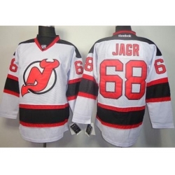 New Jersey Devils 68 Jaromir Jagr White NHL Jerseys