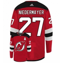 Scott Niedermayer New Jersey Devils Adidas Authentic Red NHL Vintage Hockey Jersey