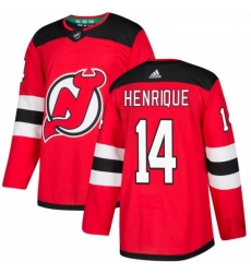 Youth Adidas New Jersey Devils 14 Adam Henrique Authentic Red Home NHL Jersey 