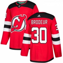 Youth Adidas New Jersey Devils 30 Martin Brodeur Authentic Red Home NHL Jersey 