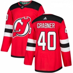 Youth Adidas New Jersey Devils 40 Michael Grabner Authentic Red Home NHL Jersey 
