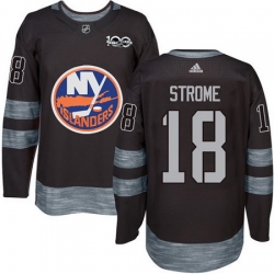 Islanders #18 Ryan Strome Black 1917 2017 100th Anniversary Stitched NHL Jersey