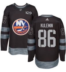 Islanders #86 Nikolay Kulemin Black 1917 2017 100th Anniversary Stitched NHL Jersey