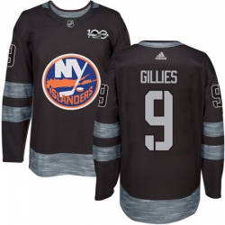 Islanders #9 Clark Gillies Black 1917 2017 100th Anniversary Stitched NHL Jersey