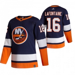 Men New York Islanders 16 Andrew Ladd Navy Blue Adidas 2020 21 Reverse Retro Alternate NHL Jersey