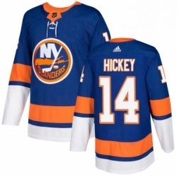 Mens Adidas New York Islanders 14 Thomas Hickey Premier Royal Blue Home NHL Jersey 
