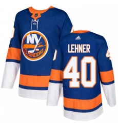 Mens Adidas New York Islanders 40 Robin Lehner Premier Royal Blue Home NHL Jersey 