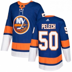 Mens Adidas New York Islanders 50 Adam Pelech Premier Royal Blue Home NHL Jersey 