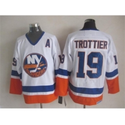 NHL New York Islanders 19 Trottier white jerseys