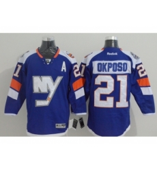 NHL New York Islanders #21 Kyle Okposo Venues blue jerseys