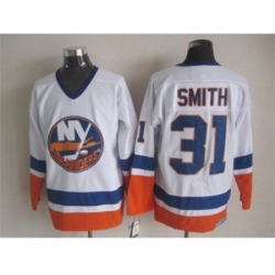 NHL New York Islanders 31 Smith white jerseys