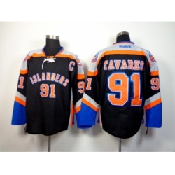NHL New York Islanders #91 John Tavares Black Third Jerseys