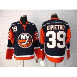 New York Islanders 39 Rick DiPietro Dark blue jersey