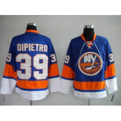 New York Islanders #39 Rick DiPietro blue jersey