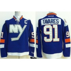 New York Islanders 91 John Tavares Blue Jerseys