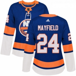Womens Adidas New York Islanders 24 Scott Mayfield Premier Royal Blue Home NHL Jersey 