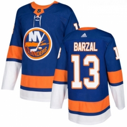 Youth Adidas New York Islanders 13 Mathew Barzal Premier Royal Blue Home NHL Jersey 