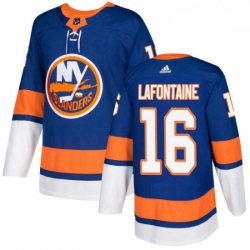 Youth Adidas New York Islanders 16 Pat LaFontaine Authentic Royal Blue Home NHL Jersey 