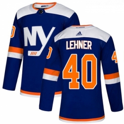 Youth Adidas New York Islanders 40 Robin Lehner Premier Blue Alternate NHL Jersey 