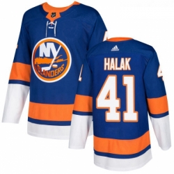 Youth Adidas New York Islanders 41 Jaroslav Halak Premier Royal Blue Home NHL Jersey 