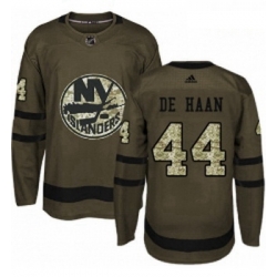 Youth Adidas New York Islanders 44 Calvin de Haan Premier Green Salute to Service NHL Jersey 
