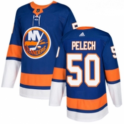 Youth Adidas New York Islanders 50 Adam Pelech Premier Royal Blue Home NHL Jersey 