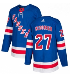 Mens Adidas New York Rangers 27 Ryan McDonagh Authentic Royal Blue Home NHL Jersey 