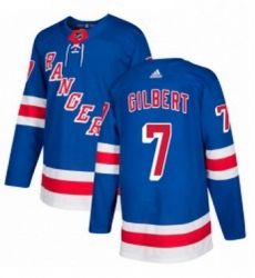 Mens Adidas New York Rangers 7 Rod Gilbert Authentic Royal Blue Home NHL Jersey 