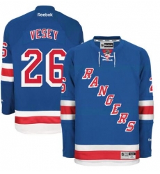 Mens New York Rangers Jimmy Vesey Reebok Blue Home Premier Player Jersey