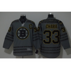 NHL Boston Bruins #33 Zdeno Chara Charcoal Cross Check Fashion jerseys