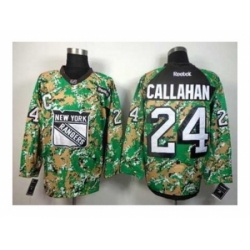 NHL Jerseys New York Rangers #24 Callahan camo[patch C]